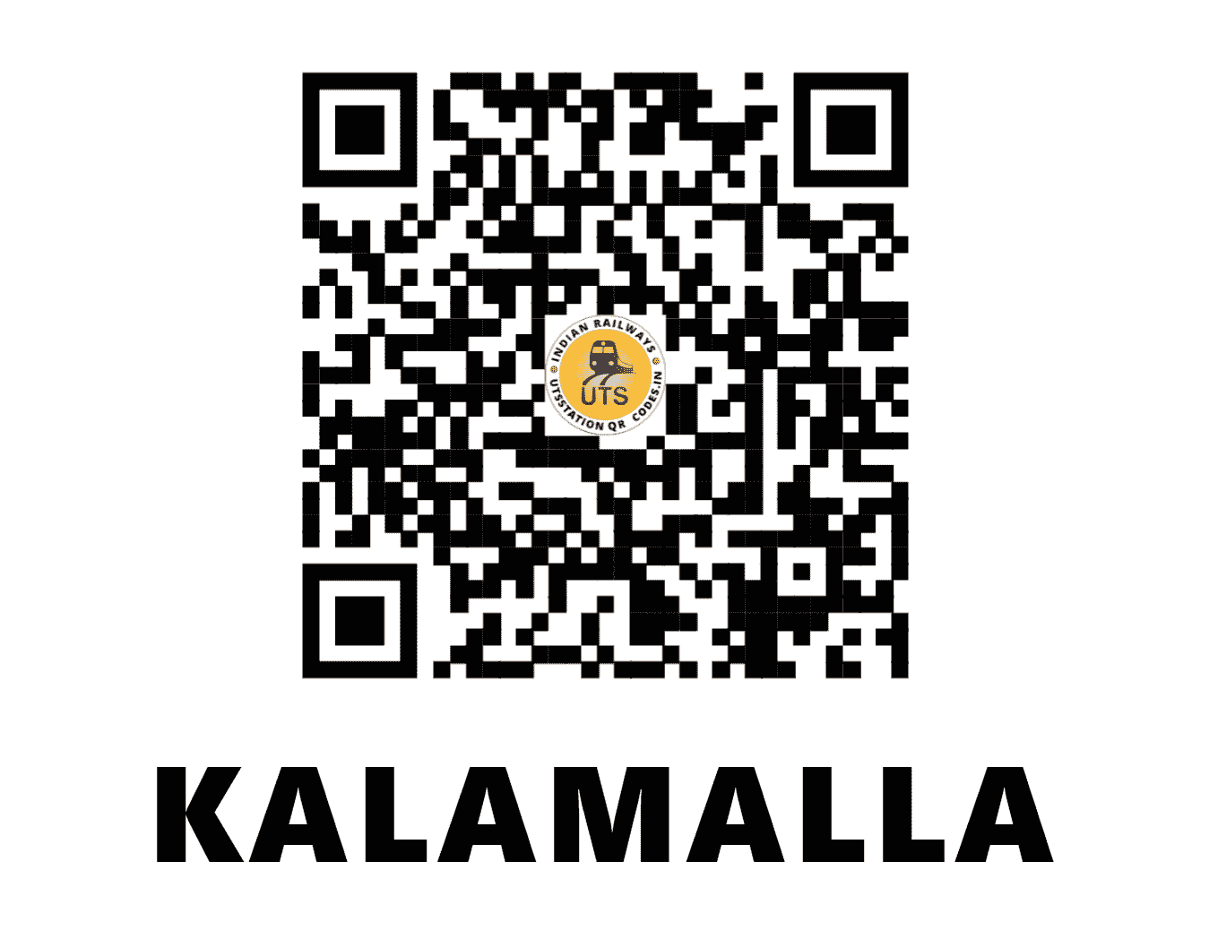 UTS QR Code for KALAMALLA - KMH - SC (ANDHRA PRADESH)